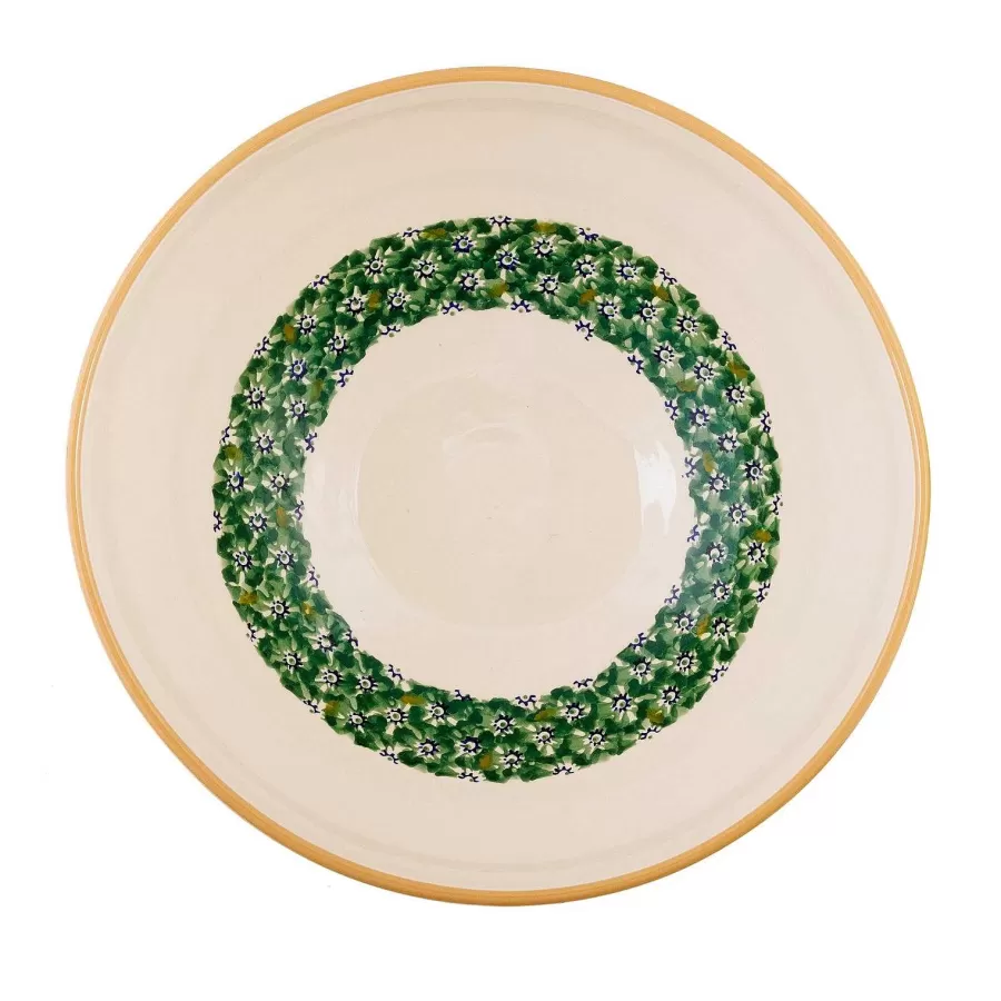 New In<Nicholas Mosse Salad Bowl Green Lawn