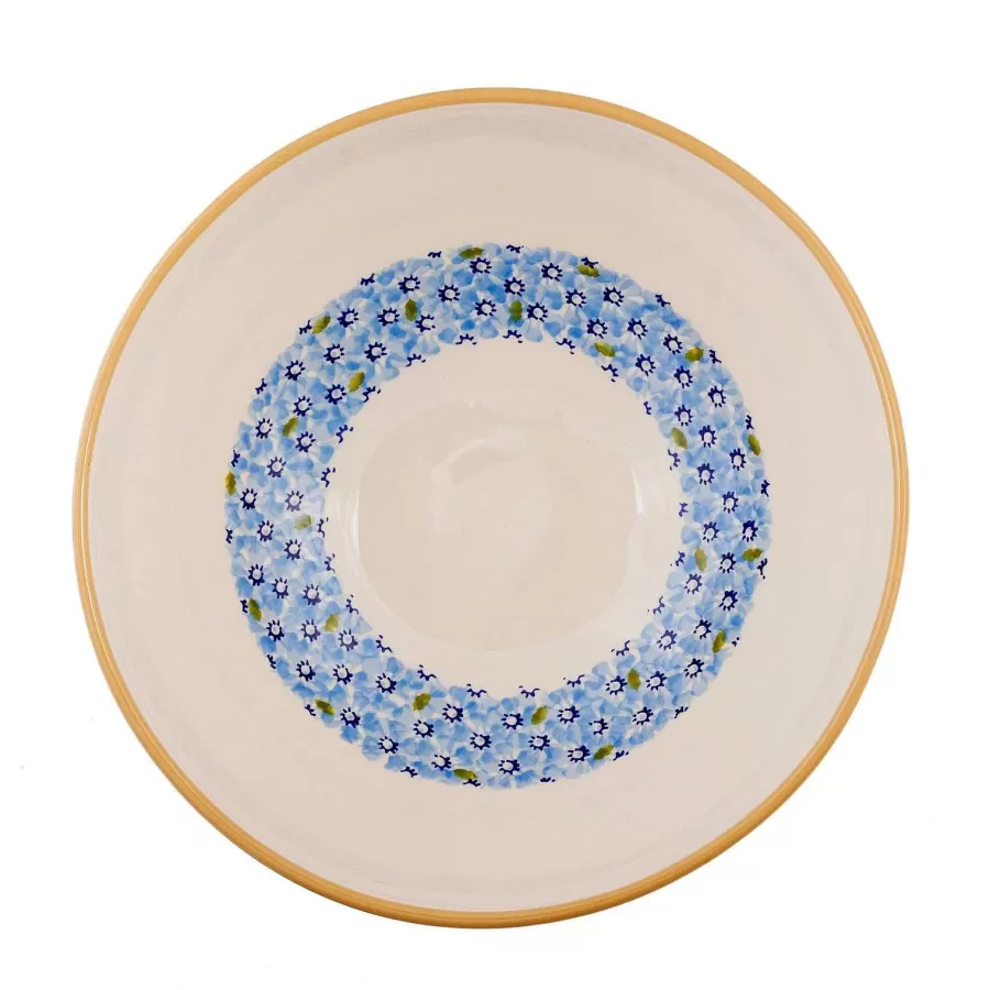 New In<Nicholas Mosse Salad Bowl Light Blue Lawn