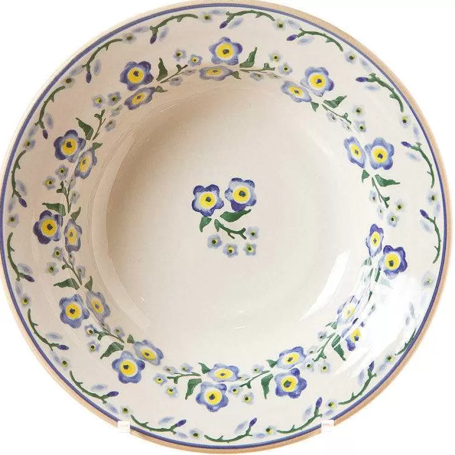 Bowls<Nicholas Mosse Set Of Four Pasta Bowls Forget Me Not