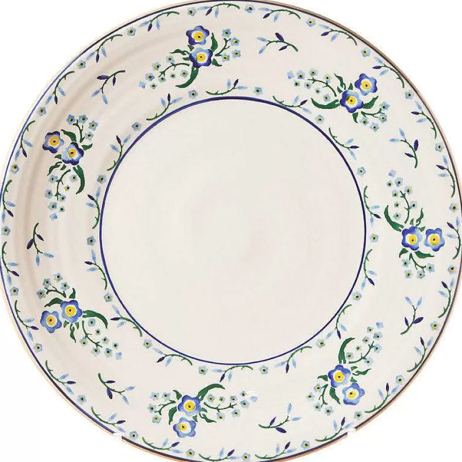 Serving<Nicholas Mosse Shallow Dish Forget Me Not