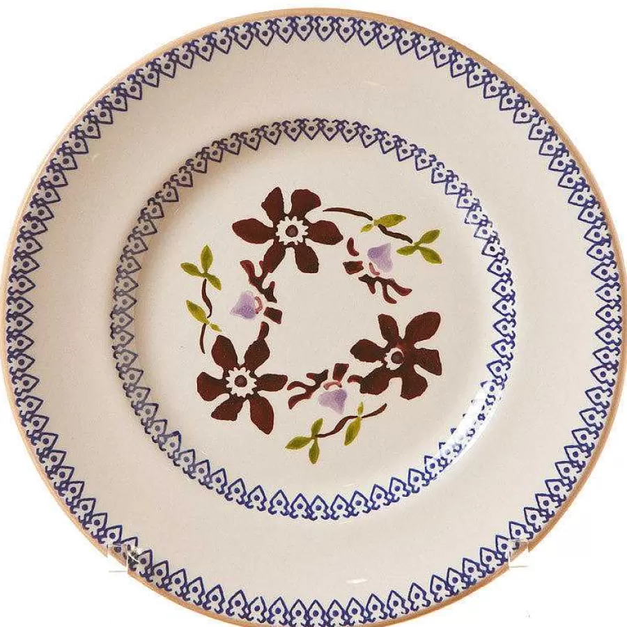 Clematis<Nicholas Mosse Side Plate Clematis