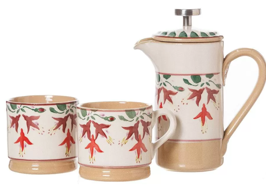 Coffee Addict'S Gifts<Nicholas Mosse Small Cafetiere & 2 Small Mugs Fuchsia