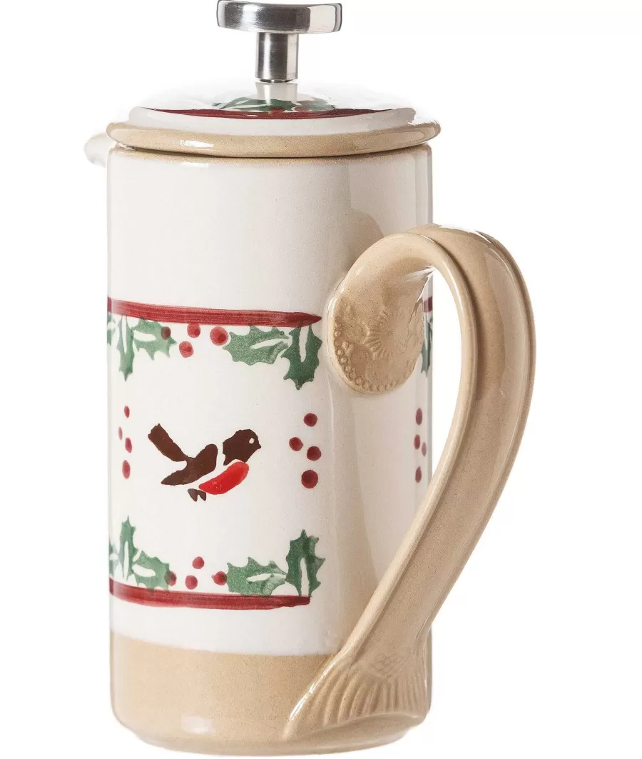 Serving<Nicholas Mosse Small Cafetiere Winter Robin