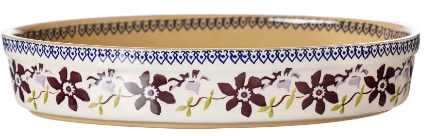 Clematis<Nicholas Mosse Small Oval Oven Dish Clematis