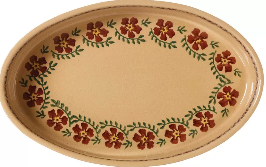 Oven Friendly Dishes<Nicholas Mosse Small Oval Oven Dish Old Rose