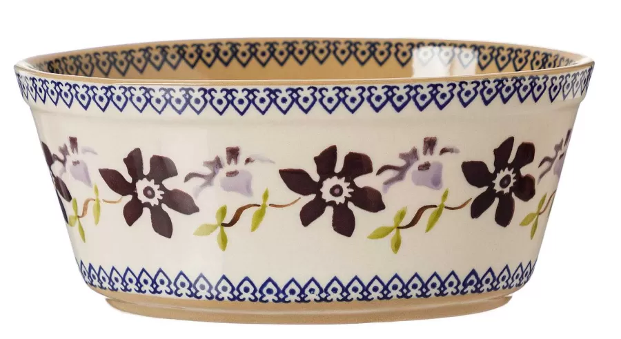 Food Lover'S Gifts<Nicholas Mosse Small Oval Pie Dish Clematis