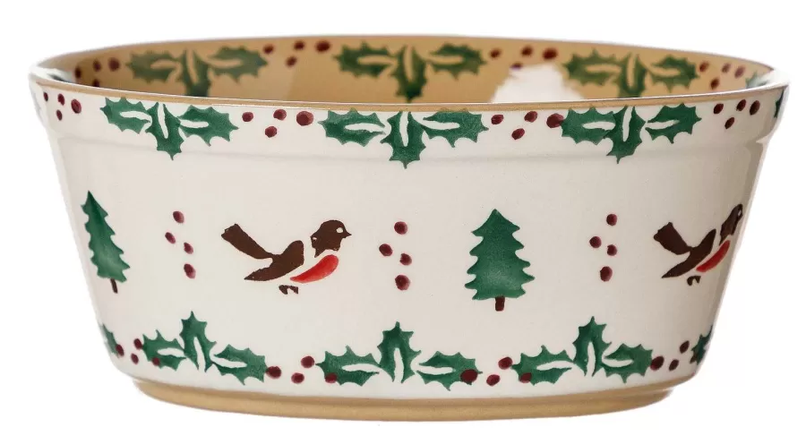 Winter Robin<Nicholas Mosse Small Oval Pie Dish Winter Robin