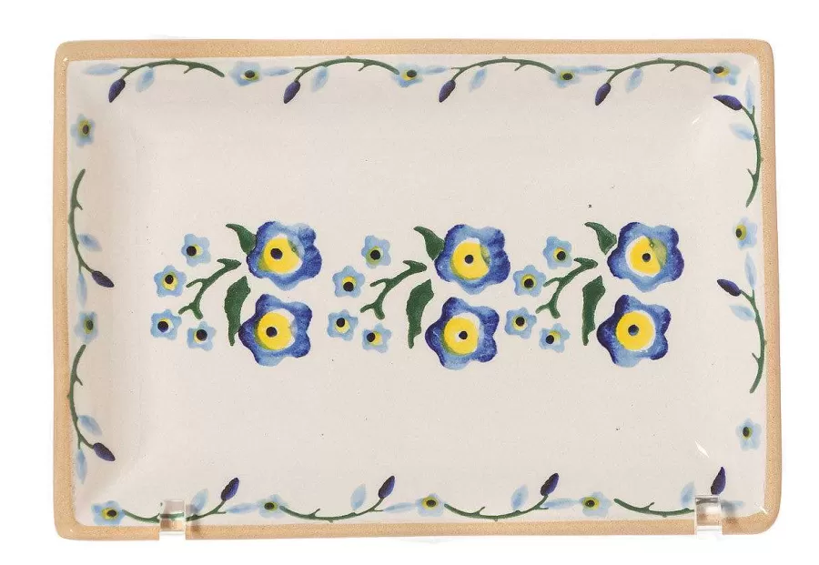 Forget Me Not<Nicholas Mosse Small Rectangle Plate Forget Me Not