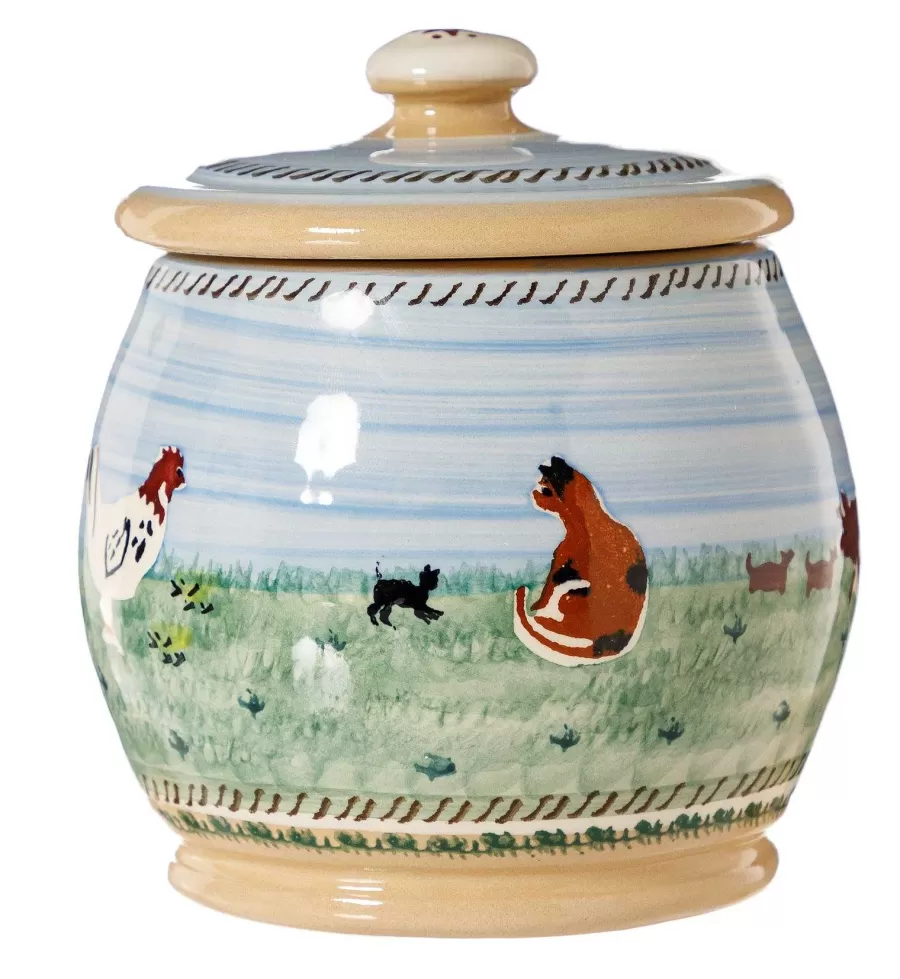Landscapes<Nicholas Mosse Small Round Lidded Jar Assorted Landscape
