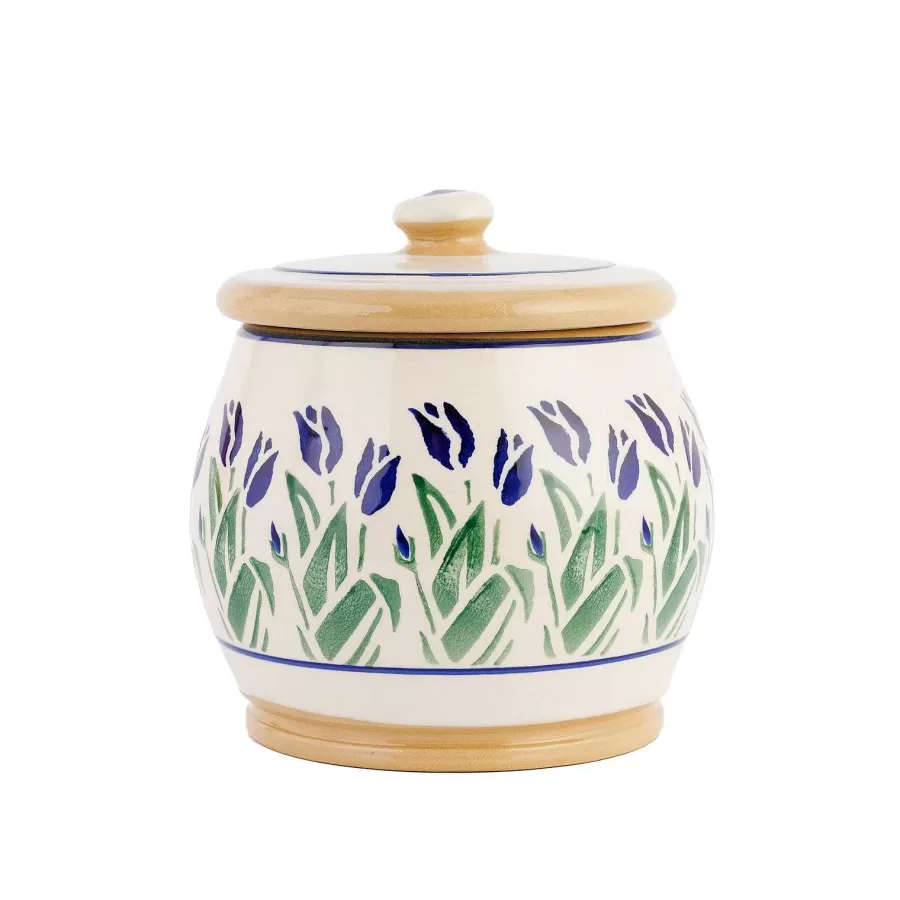 Wedding Gifts<Nicholas Mosse Small Round Lidded Jar Blue Blooms