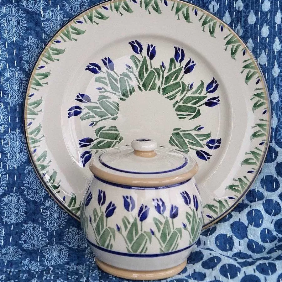 Easter<Nicholas Mosse Small Round Lidded Jar Blue Blooms