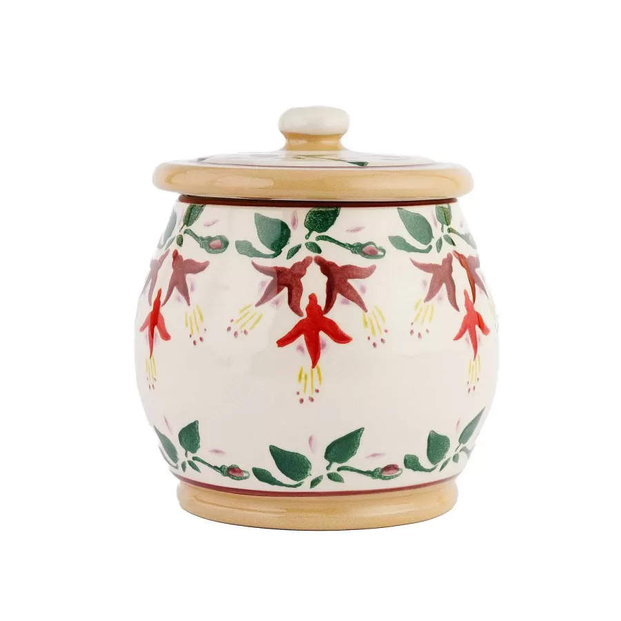 Bathroom Accessories<Nicholas Mosse Small Round Lidded Jar Fuchsia