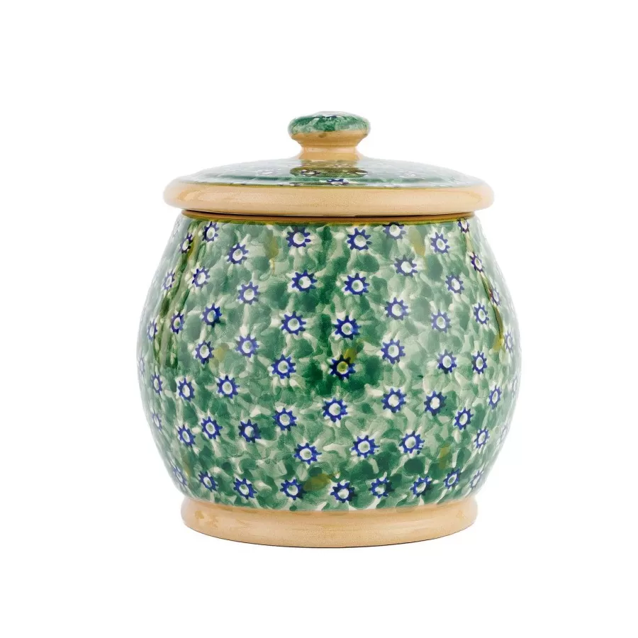Lawn<Nicholas Mosse Small Round Lidded Jar Green Lawn