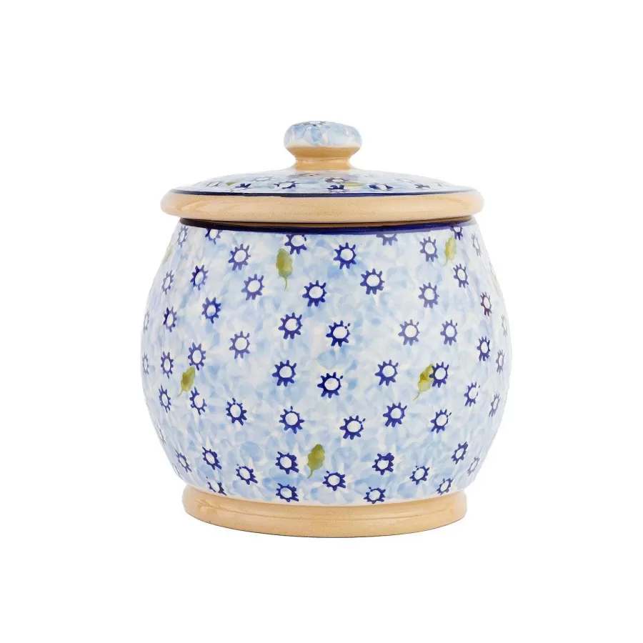 Lawn<Nicholas Mosse Small Round Lidded Jar Light Blue Lawn