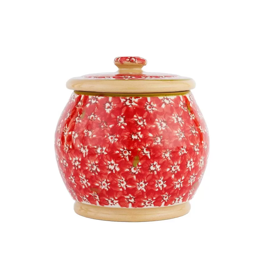 Children'S Gifts<Nicholas Mosse Small Round Lidded Jar Red Lawn