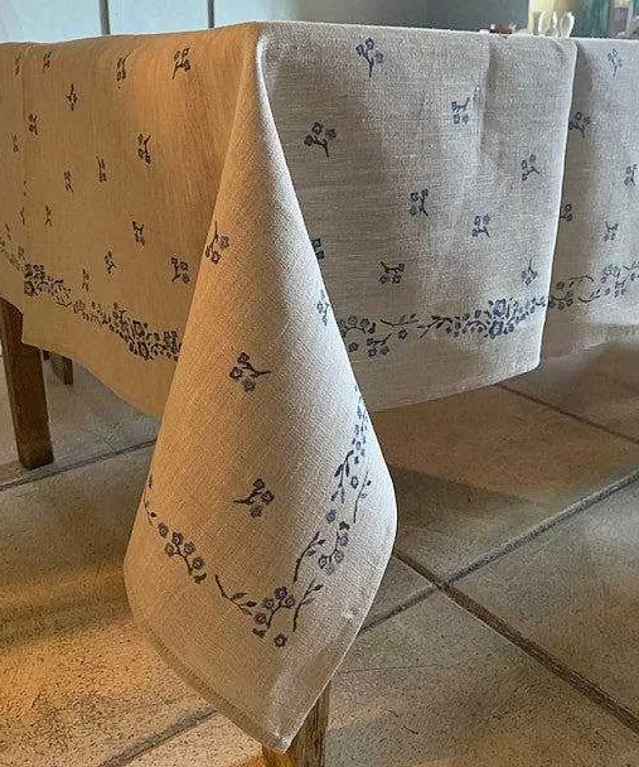 Forget Me Not<Nicholas Mosse Tablecloth Forget Me Not Linen 55 X 99