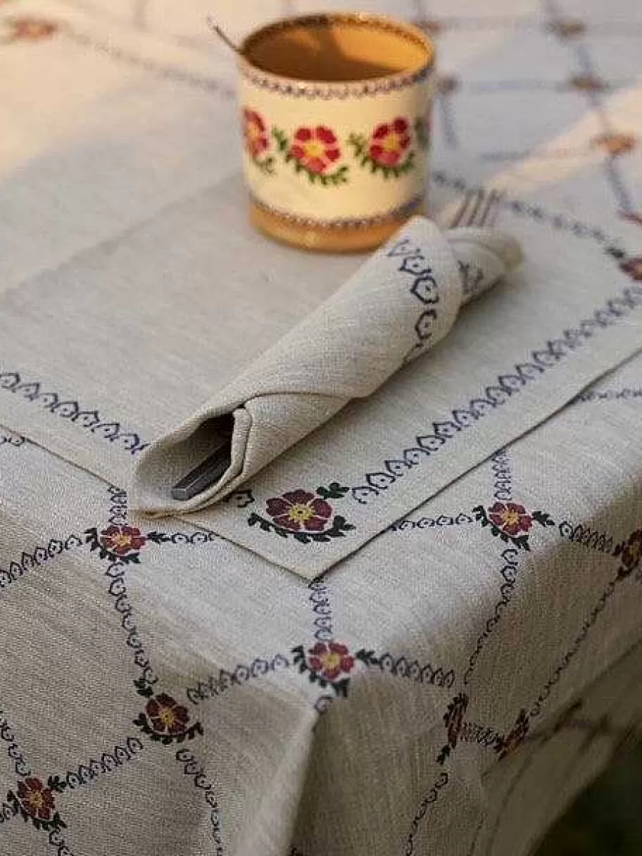 Tablecloths<Nicholas Mosse Tablecloth Old Rose Linen 55 X 99