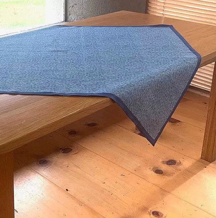 Lawn<Nicholas Mosse Tablecloth Square Lawn Light Blue 40"