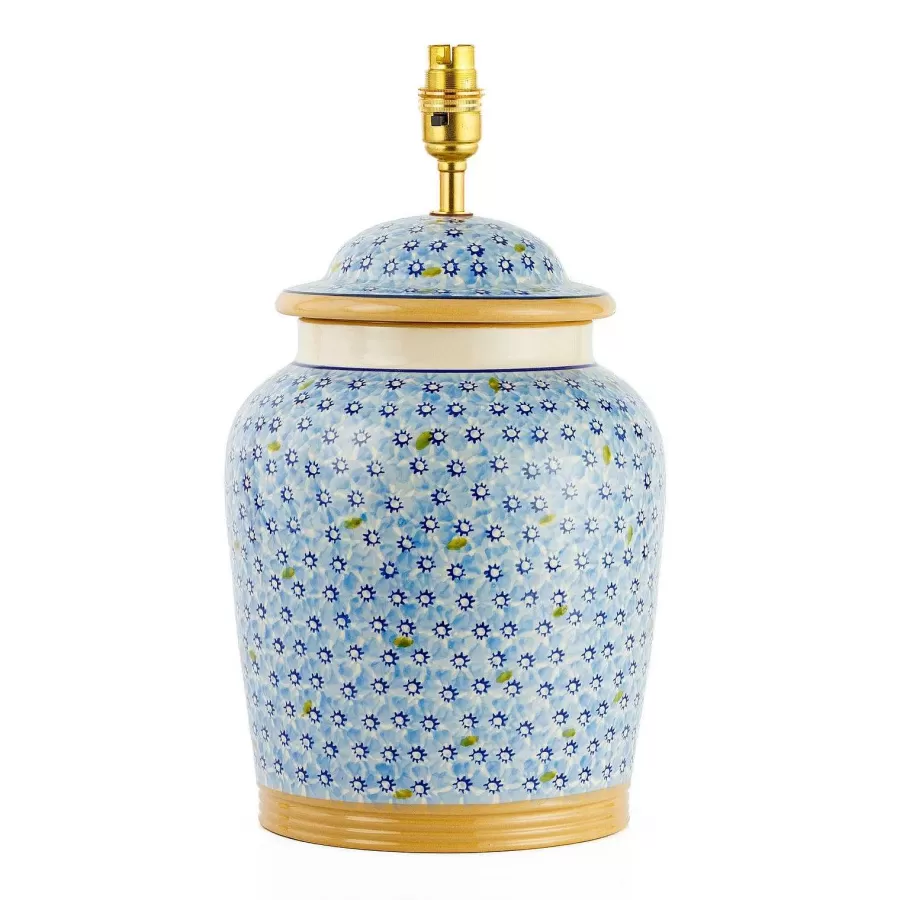 New In<Nicholas Mosse Tall Lamp Light Blue Lawn