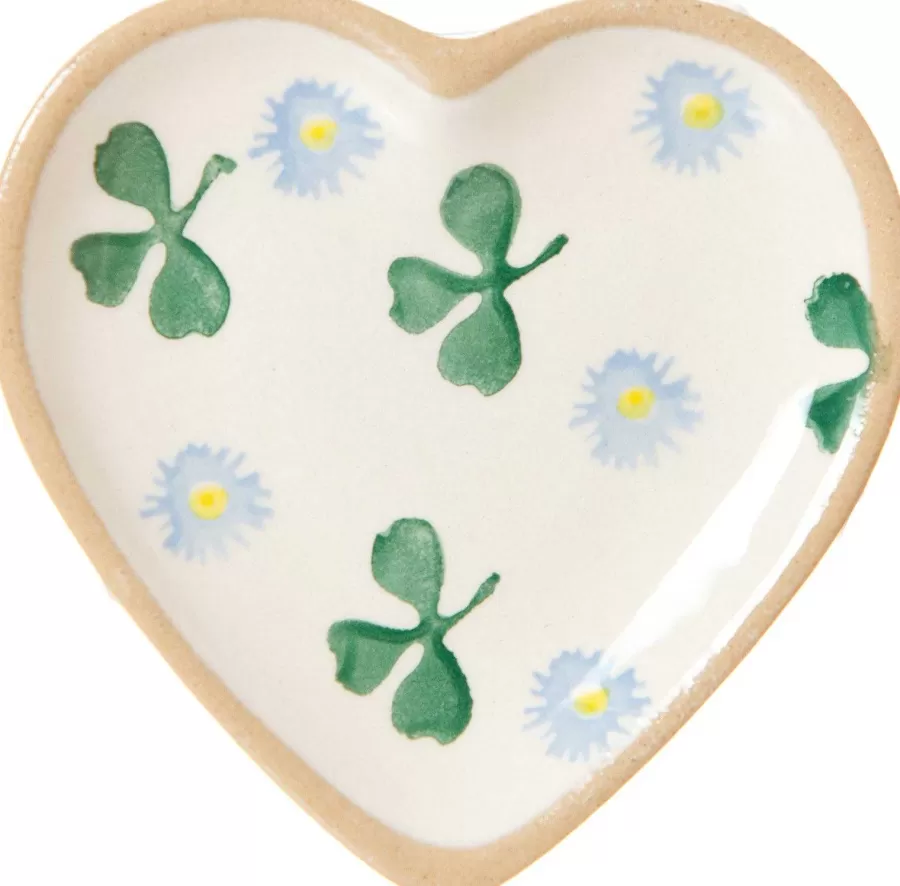 Wedding Gifts<Nicholas Mosse Tiny Heart Plate Clover