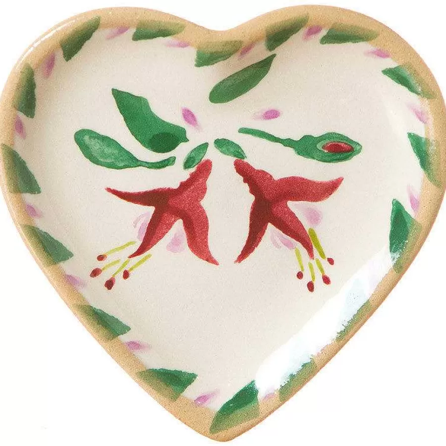 Wedding Gifts<Nicholas Mosse Tiny Heart Plate Fuchsia