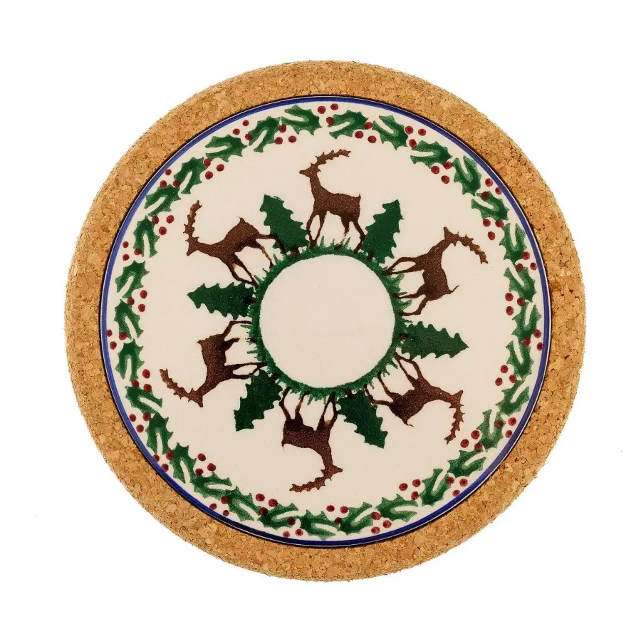 Tile Trivets<Nicholas Mosse Trivet Round Reindeer