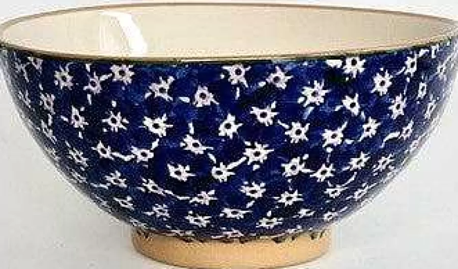 New In<Nicholas Mosse Vegetable Bowl Dark Blue Lawn